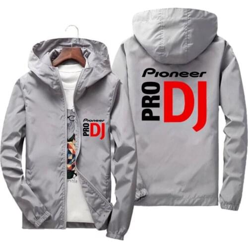 Pioneer Pro DJ Thin Zipper Coat Mens Bomber Cycling Camping Pilot Flight Jacket Slim Fit Pilot Coat Clothing Male Plus Size