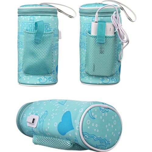 2A-5V Portable Car Baby Bottle Warmer Heater Cover Portable Food Milk Travel Cup Covers ER518