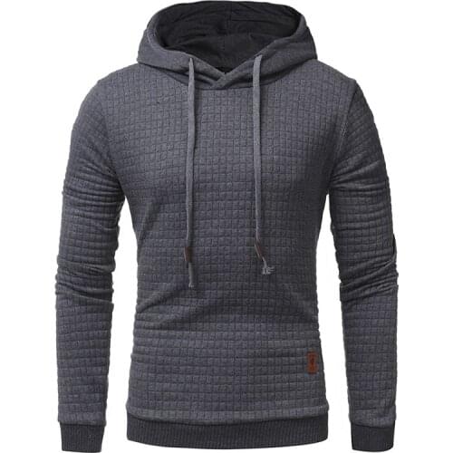 Casual Plaid hoodies 2018 Mens Unique Korean Fashion Long Sleeve Hoodies High-End Leisure Slim High-quality Hoodies Sweatshirt