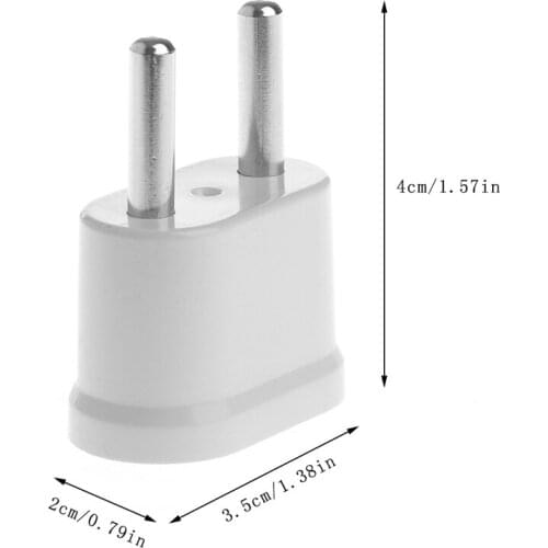 US Female To EU Male AC Power Plug Converter Worldwide Travel Charger Adapter