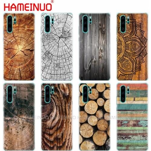 Silicon phone cover case for huawei P30 PRO LITE P SMART 2019 plus p smart Z p20 lite 2019 coque bumper Pattern wood textures
