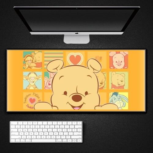 Vigny Winnie Anime Pc carpet mouse pad mats gamer gaming accessories desk mat mousepad ergonomic wrist rest carpet Gamer