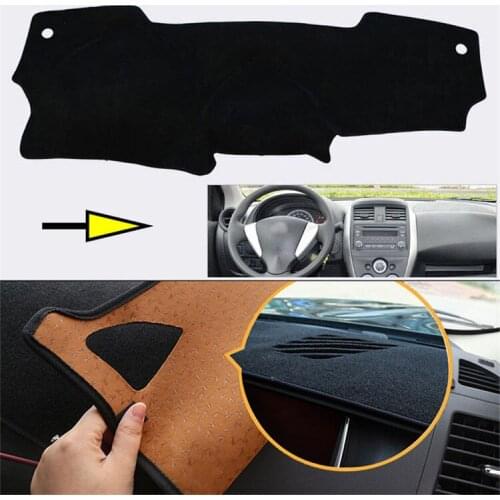 Interior Dashboard Carpet Photophobism Protective Pad Mat For Nissan Sunny 2011-2015