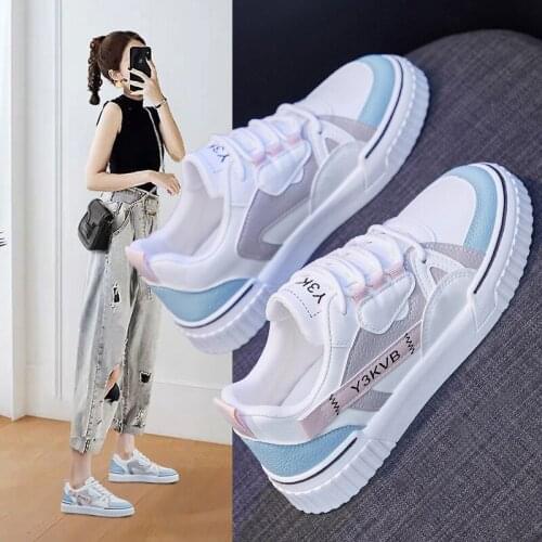 Womens Shoes 2021 Spring and Summer New Fashion Womens Low-top Casual Womens Shoes Breathable Flat Shoes Womens Sneakers 7
