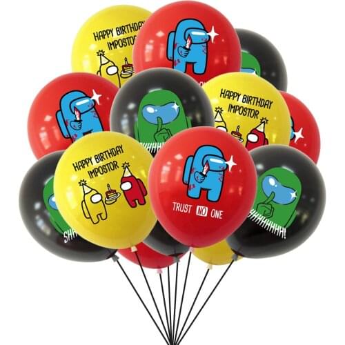 Werewolf Kill Toy Figure 10/12/15Pcs Latex Balloons Birthday Party Decoration Baby Shower Balloon Anime Cartoon Kawaii Kids Gift