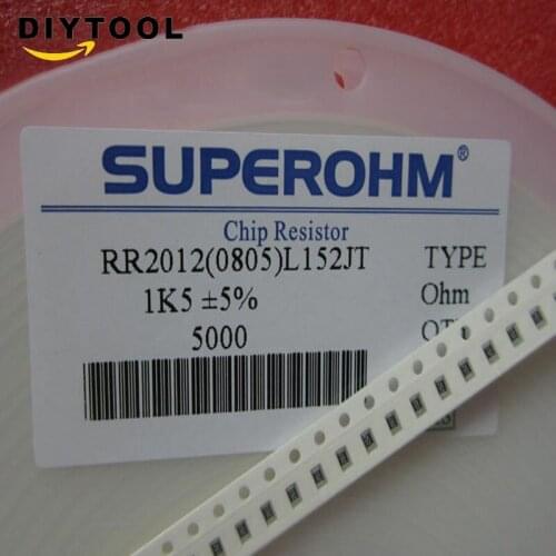 200PCS Resistor 1.5k Ohm 1k5 Ohm 0805 SMD RoHS NEW GOOD QUALITY