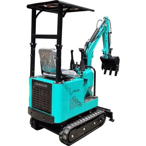 360 Degree 1000kgs MIni Excavator Small Digger For Garden Used With Foldable Rollover Protective Structure