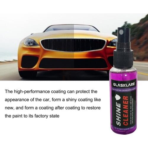 50ml Car Paint Plating Crystal GLASKLARE Waterless Car Wash Sealant Paint Coating Polishing Agent Protective Plated Formula