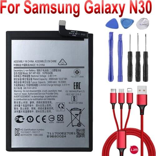 Battery For Samsung Galaxy N30 Genuine Phone Battery NVT-WT-N30 5000mAh With Free Tools