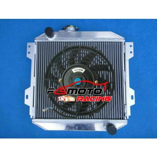 Aluminum Radiator & FAN For Ford Capri RS / Escort MK1 MK2 Essex V6 2.6L 3.0L Superspeed MT