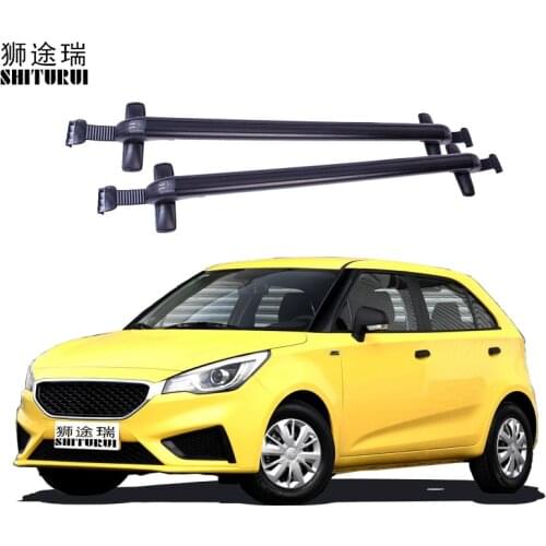 FOR MG 3 5 Door Hatch 2013 - 2016 Car Luggage Rack Crossbar Roof Rack Crossbar Common Aluminum Alloy Bicycle Rack Car Hatchback