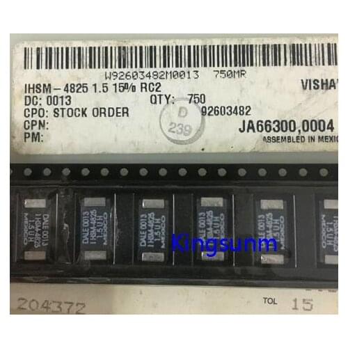 Free shipping 10pcs IHSM4825ER1R5L IHSM-4825 1.5 POWER 1.5UH 6.9A SMD