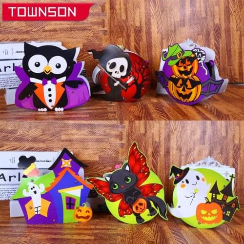 Halloween decoration storage bag Halloween candy bag Childrens handmade DIY pumpkin bag Halloween party children dress up