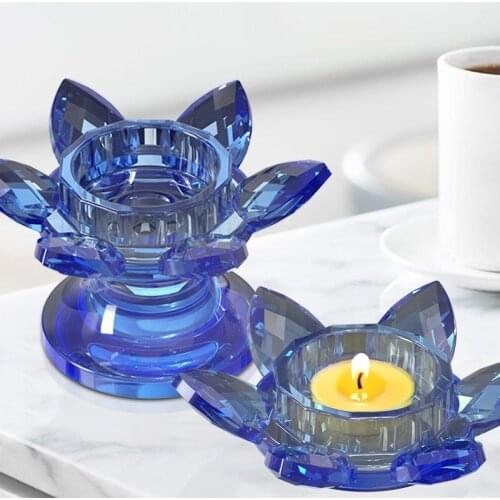 DIY 3D Lotus Candle Holder Silicone Mold Epoxy Resin Flower Candles Holders Mold Craft Decoration Tool DIY At Home Making Tool