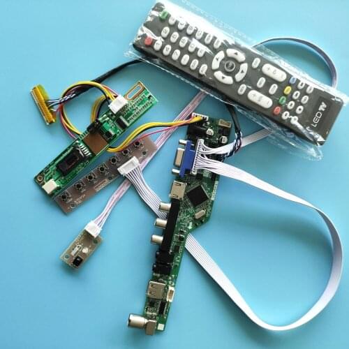 For B141XN04 V2 1 lamps 14.1" USB Module Driver Board Digital Signal 20pin VGA AV TV Controller HDMI New 1024X768