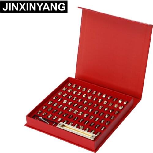 JINXINYANG Customized T-slot English letter copper mold Brass Stamp die leather DIY embossing Mould CNC carving Brand mold