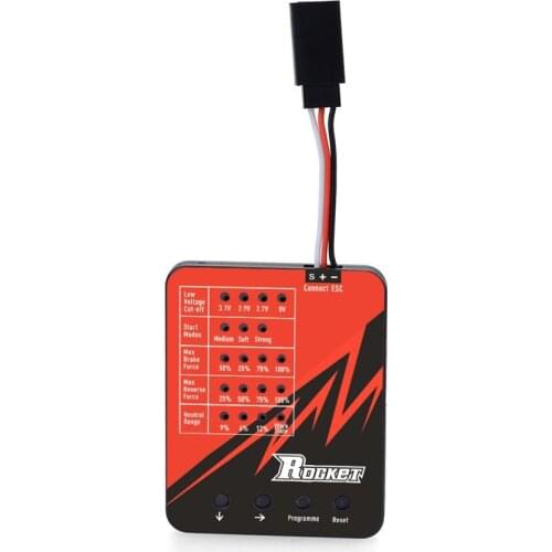 Rocket 1410 esc Programming card Low Voltadge Cut for MINI 1410 18A ESC Electronic Speed Controller