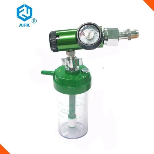 Medical Gas Oxygen Pressure Regulator CGA540 CGA870 DISS with Humidifier bottle