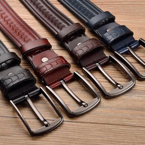 VACHECUIR Marcas Cintos Famous Brand Luxury Belt Men cowboy Male Waist Strap Leather Vintage Alloy Buckle long strap Q219