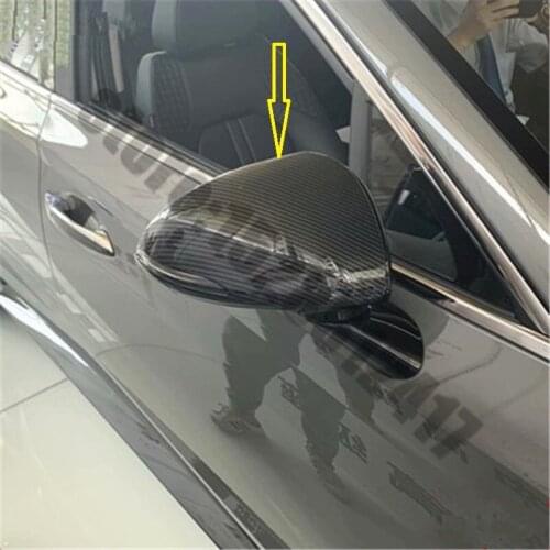 For Hyundai SONATA 10 generations 2020-2021 ABS Chrome Car Side Door Rearview Mirrors Cover Trim Car styling