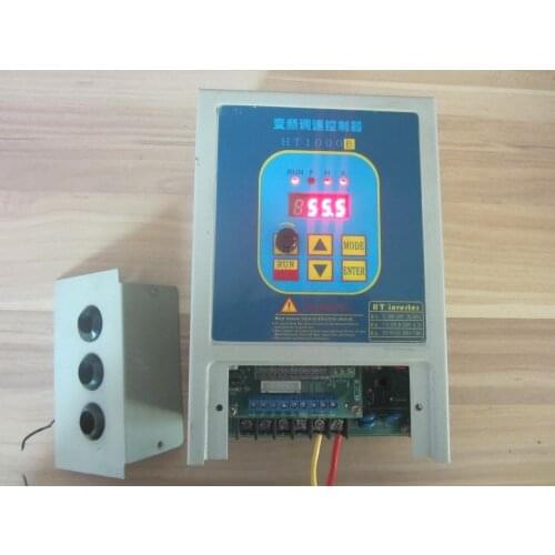 VFD Used frequency converter inverter 7A HT1000B 220V 1.5KW drive 380V AC Motor Free Shipping
