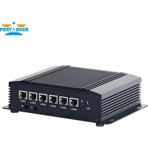 Industrial Mini PC i5 8265U 6 LANs Firewall Appliance PC pfSense Router 2*RS232 4G/3G WiFi