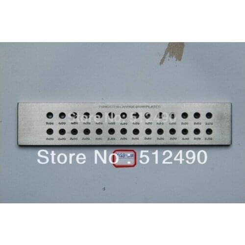 Craft jewelry making Steel Drawplates 28 holes Tungsten Carbide drawplates 3.6-5.0 Half Round Drawplates