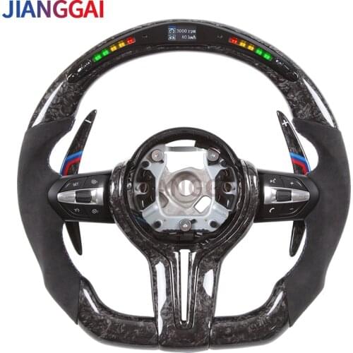 LED Shift Light Itlay Alcantara Steering Wheel Suitable For BMW M3M5 1- 4 Series X1 X2 X3 X4 X5 X6