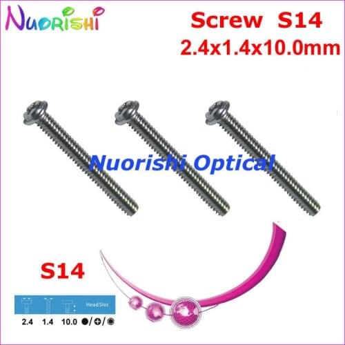 S14 2.4x1.4x10.0mm 10000pcs Sunglass Glasses Eyegalss Sunglasses Screws Head in + type * type Free Shipping