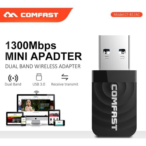 Ethernet Wi-fi Adapter AC 650M -1200M USB Wireless Wifi Adapter 2.4G 5.8 Ghz Network Card Antenna PC Wi fi Lan Receiver dongle