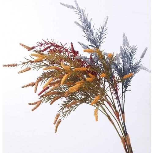 Sage Simulation Flower Plastic Artificial Plants Autumn Wedding Decoration Props Fake Flowers Branch Home Display Fake Plants