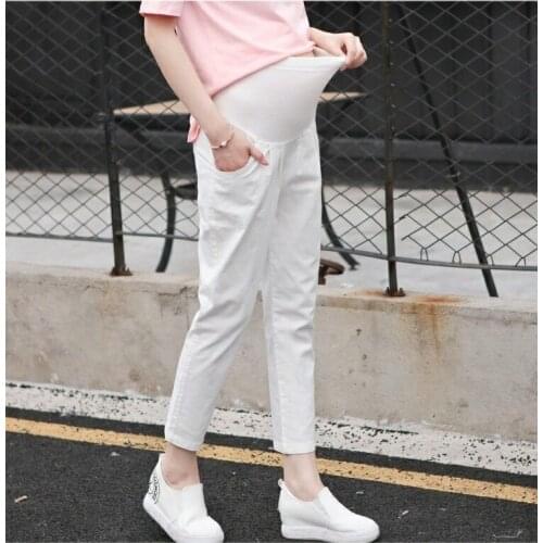 High Quality Maternity Belly Pants Causal Trousers for Pregnancy Wear Plus Size Summer Spring Clothes for Pregnant Women 8 Color