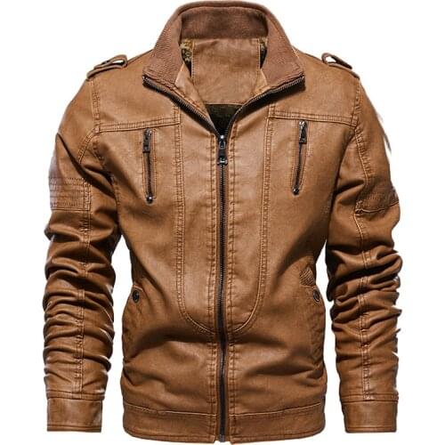 Military Bomber PU Leather Jackets Men Spring Pilot Faux Leather Jacket Motorcycle Biker Casual Outwear Coats Plus Size 6XL