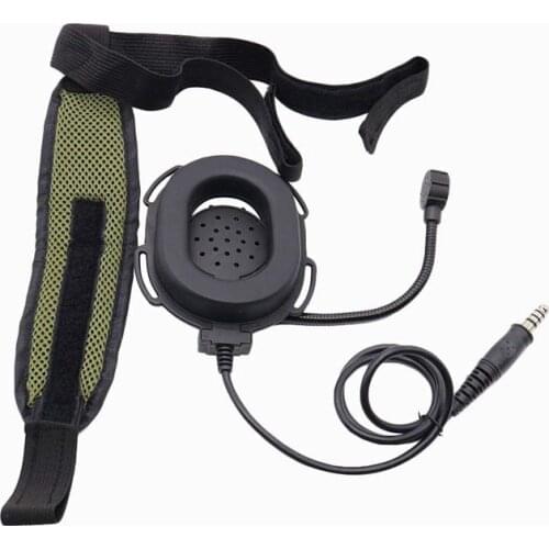 Z Heavy Miltary Heavy Duty Bowman Elite II Hd03 Headset With Waterproof Ptt Right/Left Ear For Kenwood Baofeng UV-5R GT-3 UV82 W