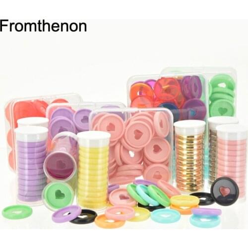 Mushroom Hole Binding Buckle 28mm Love Heart Discbound Discs Ring Suitable for Loose Leaf Notepad Planner Diary Book Business