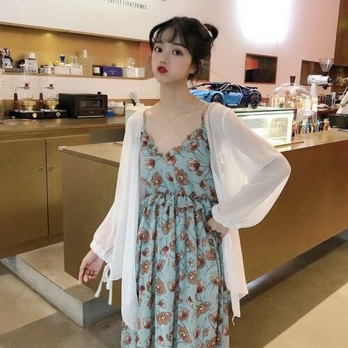 Women 2021 Summer Fashion New Sets Female Thin Tops + Spaghetti -strap-dress Set Ladies Elegant Casual 2 Piece Dresses Suit Y44