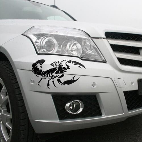 1pcs Cool Scorpions Car Sticker Body Trucks Window Waterproof Car-styling Auto Decal Car Bonnet Side Stripes Animal Sticker