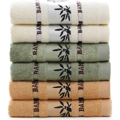3Pcs Bamboo Towel Set Super Soft Face Hand Towels Bathroom Fast Dry Beauty Salon Towel Women for bath Beach 34x74cm