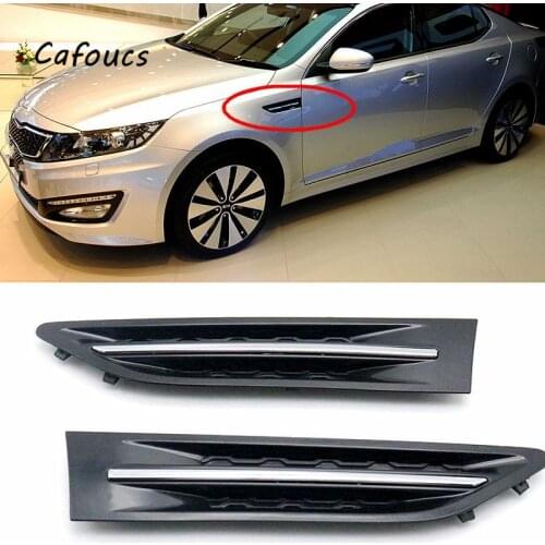 Cafoucs Car Front Fender vent Trim Panel For Kia Optima K5 2011-2015 Side Fender Garnish Grille trim
