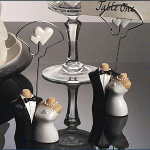 Free shipping Factory directly sale 25pcs/lot Joined at the Hip Bride and Groom Place Card Holder wedding favor+name cards