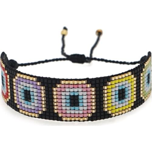 Go2Boho Turkish Evil Eye Bracelets for Women Jewelry Miyuki Womens Bracelets Female Handmade Pulsera Best Friends Gifts