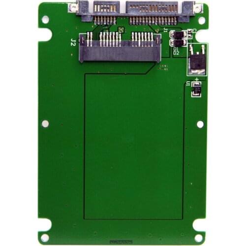 CYSM White Color 7mm Height 1.8" Micro SATA 16pin SSD to 2.5" SATA 7+15 22pin Hard Disk Case Enclosure