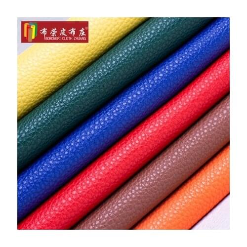 Sofa leather fabric wear-resistant waterproof widened lychee pattern simulation leather pu car artificial leather 1m