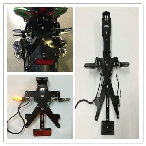 FOR KAWASAKI Z1000 Z800 Tail Tidy Fender Rear tail bracket license Plate frame rear card LED light license plate 2017-2019