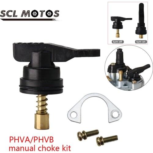 SCL MOTO Manual Choke Kit For Dellorto PHVB/PHVA 53015 Carburettor Start Damper Switch Manually For Aprilia Mojito SR50R 50cc 2T