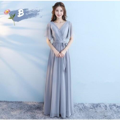 Beauty Emily Sexy Strapless A-line Bridesmaid Dress Sleeveless Lace Up Back Floor-Length 5 Styles Available Wedding Guest Dress