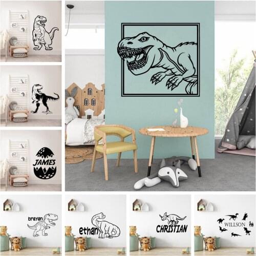 Beauty Cartoon dinosaur Home Decorations Pvc Decal For Living Room Kids Room Wall Decal Home Decor