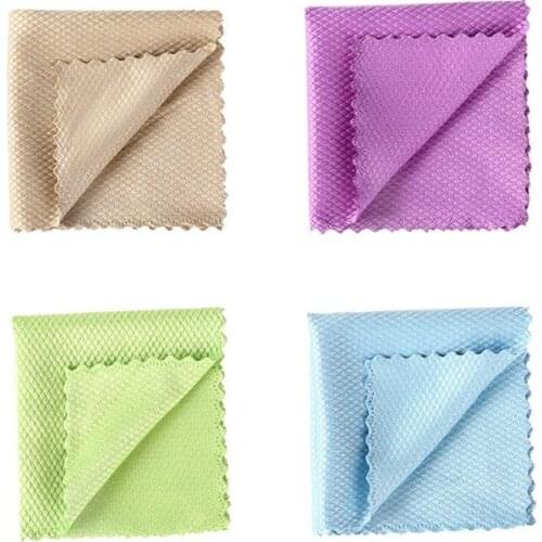 Kitchen Towel Cleaning Cloth Fish Scale Wipe Cloth Cleaning Cloth Wipe Duster T3ED