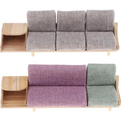 Dollhouse Furniture 1/12 Mini Sofa Cabinet Miniature for Doll House Decor