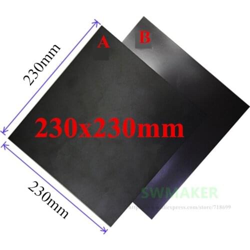 Square 230x230mm Magnetic Adhesive Print Bed Tape Print Sticker Surface Flex Plate for DIY 3D printer